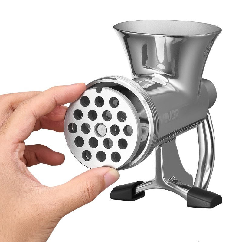 Manuaalinen lihamylly 304-ruostumatonta terästä pöytäkiinnikkeellä 2 reikäterää