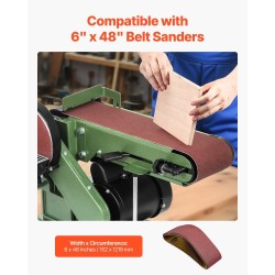 Hiomanauhat 152 x 1219 mm 80 karkeus alumiinioksidi 10 kpl nauhahiomakoneisiin