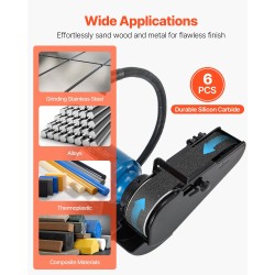 Hiomanauhasetti 50 x 1830 mm piikarbidihioma 6 kpl karkeudet 120-1000