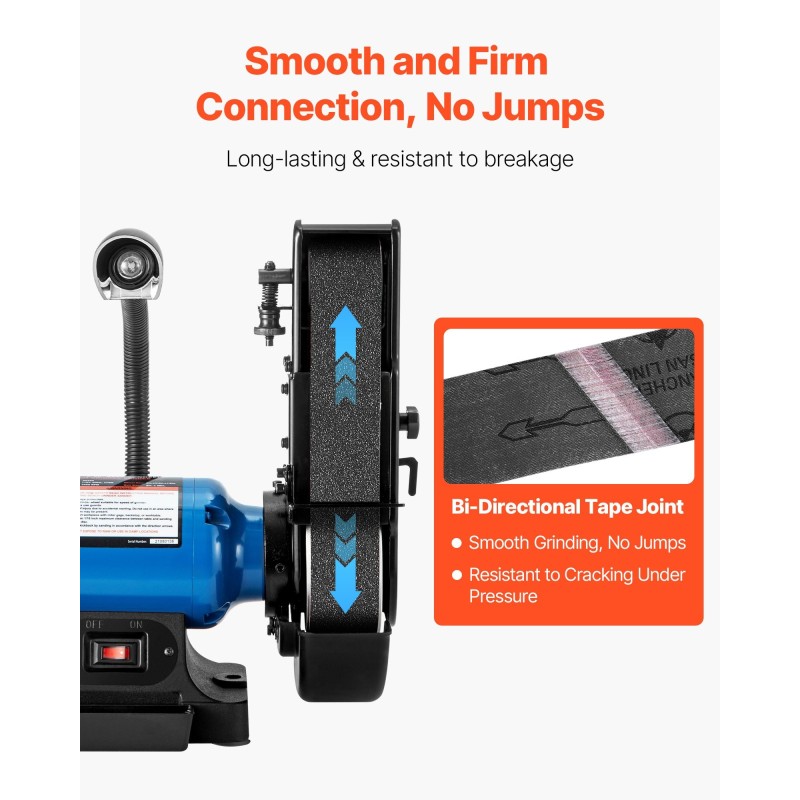 Hiomanauhasetti 50 x 1830 mm piikarbidihioma 6 kpl karkeudet 120-1000