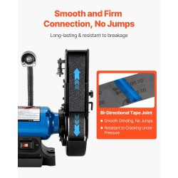 Piikarbidihiomanauhat 50 x 1066 mm 6 kpl karkeudet 36–120 ruostumattomalle teräkselle