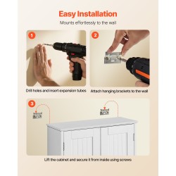 Seinäkaappi lastulevy ja MDF 536×244×610 mm 2 ovea 3-tasoinen hylly