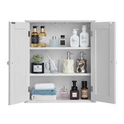 Seinäkaappi lastulevy ja MDF 536×244×610 mm 2 ovea 3-tasoinen hylly