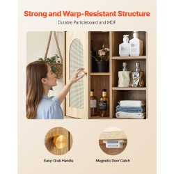 Seinäkaappi lastulevy ja MDF-levy 600x250x600 mm 5-tasoinen säädettävä hylly kylpyhuoneeseen