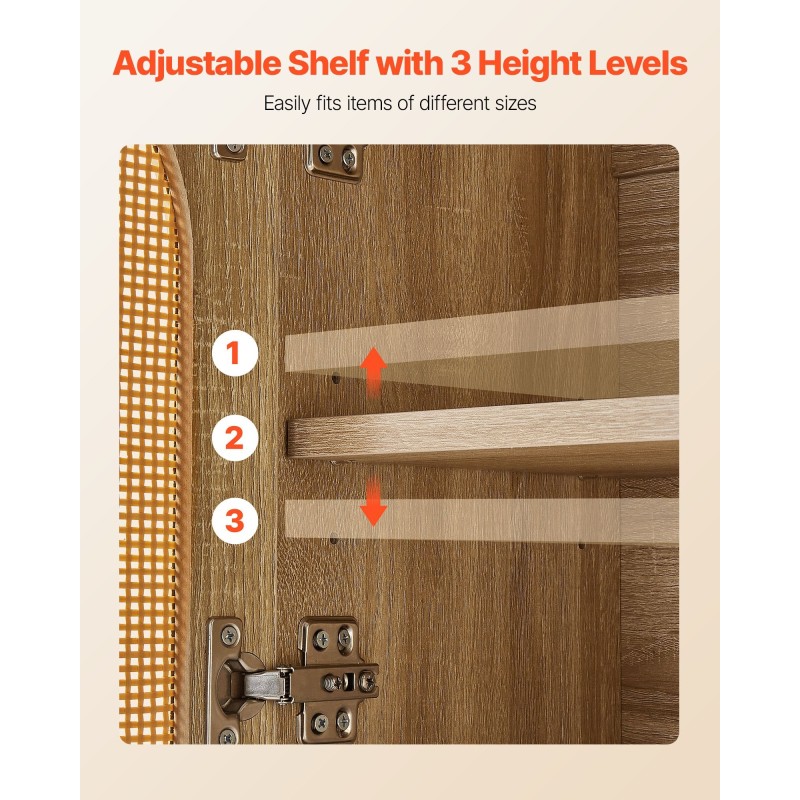 Kylpyhuoneen seinäkaappi lastulevy ja MDF-levy 600x249x600 mm 2-ovinen säädettävä 3-tasoinen hylly