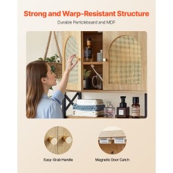 Kylpyhuoneen seinäkaappi lastulevy ja MDF-levy 600x249x600 mm 2-ovinen säädettävä 3-tasoinen hylly