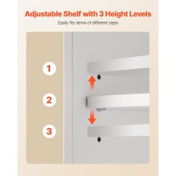 Seinäkaappi lastulevy ja MDF 560x180x585mm 2 ovea säädettävä kolmitasoinen hylly