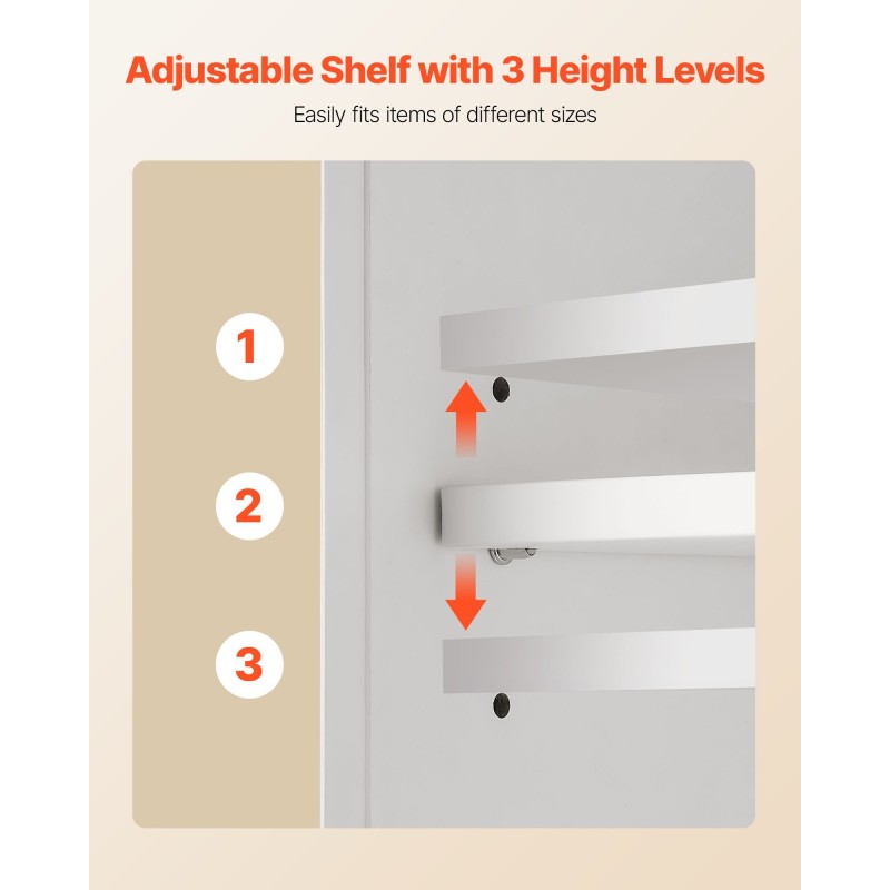 Seinäkaappi lastulevy ja MDF 560x180x585mm 2 ovea säädettävä kolmitasoinen hylly