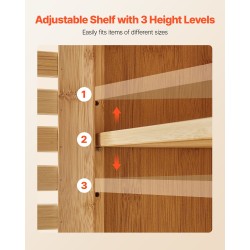 Seinäkaappi kahdella ovella ja säädettävällä kolmitasoisella hyllyllä kylpyhuoneeseen