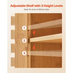 Seinäkaappi seinälle asennettava 2-ovinen säädettävä 3-tasoinen avohylly 590x210x666 mm