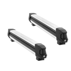 Suksi ja lumilautateline alumiinirakenteinen lukittava 6 paria poikittaispalkkeihin