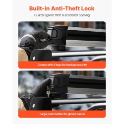 Suksi- ja lumilautateline alumiinirakenteinen lukittava 6 paria poikittaispalkkeihin