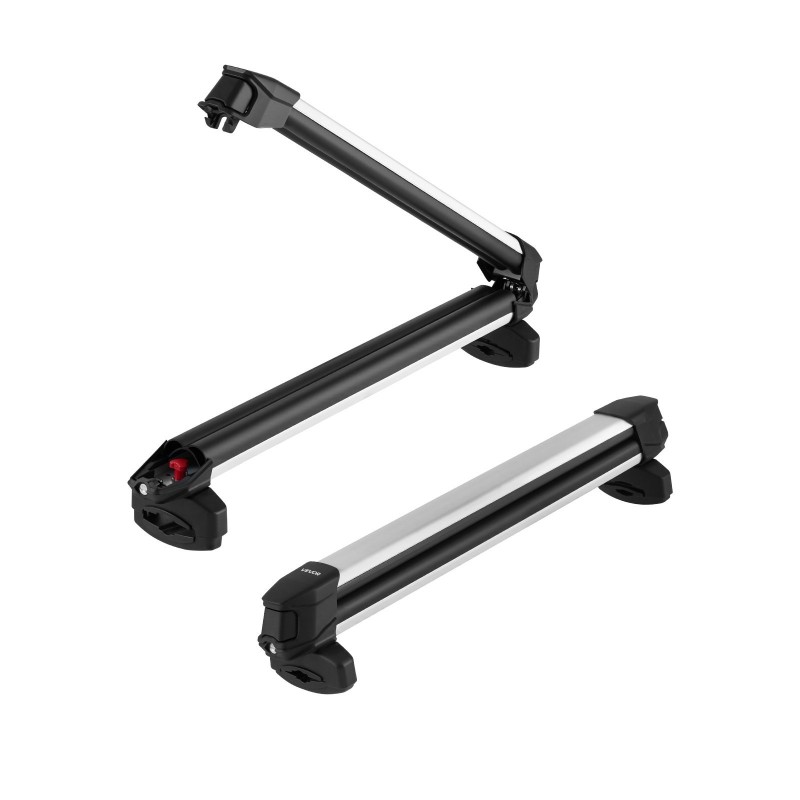 Katolle asennettava suksi- ja lumilautateline alumiiniseos kuusi paria lukittava sopii poikittaiskiskoihin