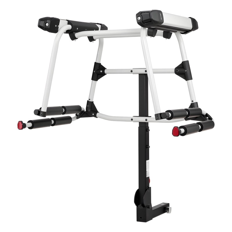 Vetokoukkuun asennettava suksi- ja lumilautateline 50 mm vastaanottimeen jopa 6 paria lukittava