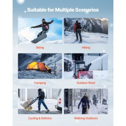 Naisten lämmitettävä liivi 8 lämmitysvyöhykettä 3 lämpötilaa konepestävä