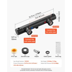 Termostaattinen suihkuventtiili messinkirunko mattamusta turvalukitus kaksi säätönuppia