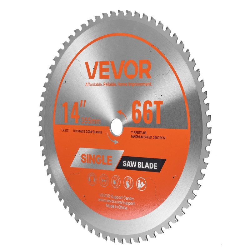 Pyörösahan metallikatkaisulaikka 355 mm 2,4 mm SKS51 66 hammasta