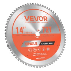 Metallin katkaisuterä pyörösahoihin 355 mm 72 kovametallihammasta 25,4 mm