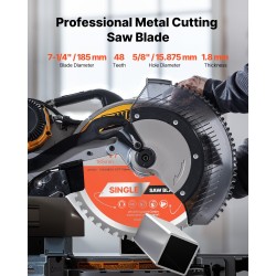 Metallin katkaisusahaterä 185 mm 48 hammasta kovaseos 1,8 mm