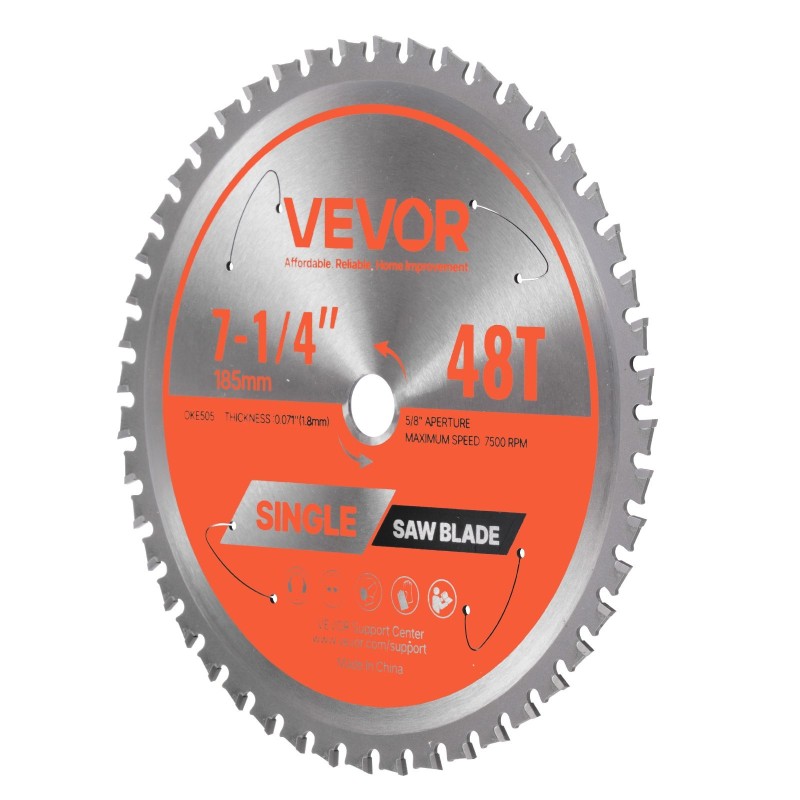 Metallin katkaisusahaterä 185 mm 48 hammasta kovaseos 1,8 mm