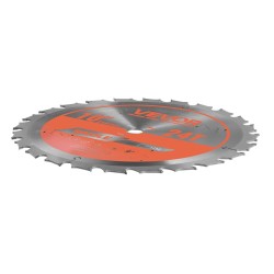 Pyörösahanterä 254 mm teräksinen 24 hammasta puun katkaisuun