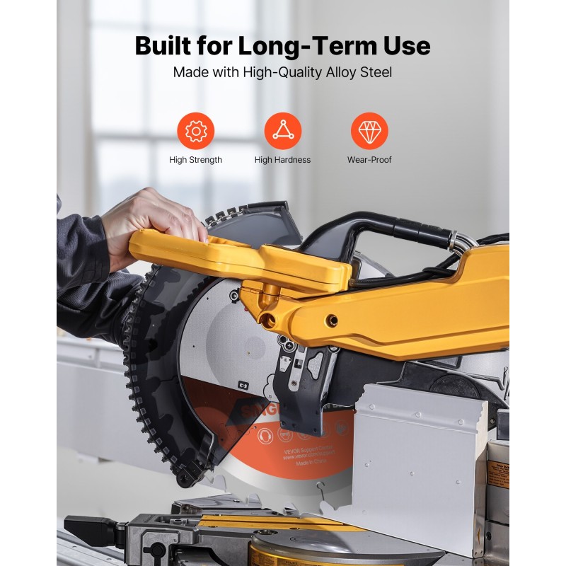 Pyörösahanterä 254 mm teräksinen 24 hammasta puun katkaisuun