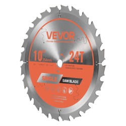 Pyörösahanterä 254 mm teräksinen 24 hammasta puun katkaisuun