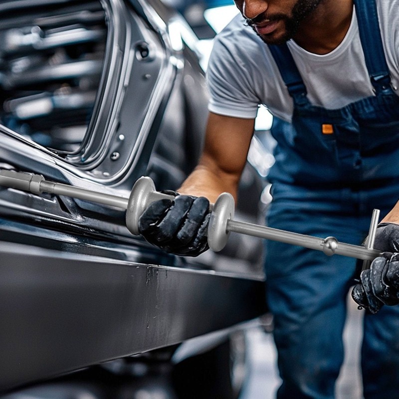 Ulosvetosarja 9-suuntainen liukuvasara 15-osainen T-kahvalla etupyörän ja takapyörän napoihin