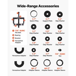 Pyörännavan ja laakerin irrotus- ja asennussarja raskaan sarjan teräksestä etuvetoisille autoille
