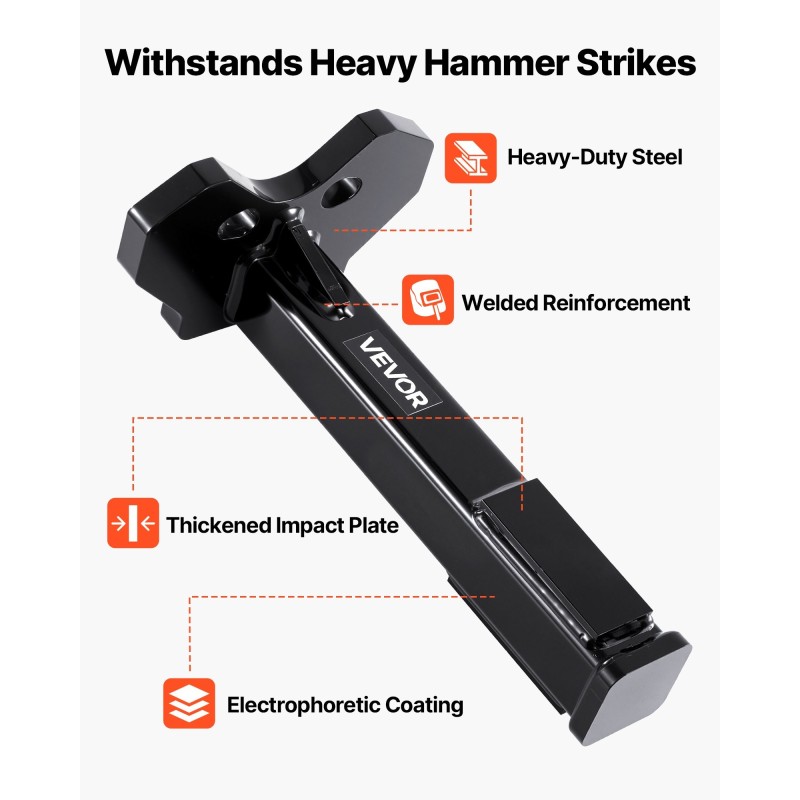 Pyöränlaakerin ja navan irrotustyökalu 1-tuumaisella vahvistetulla kiinnityslevyllä E-pinnoituksella 5-6-8-pulttisiin navoihin