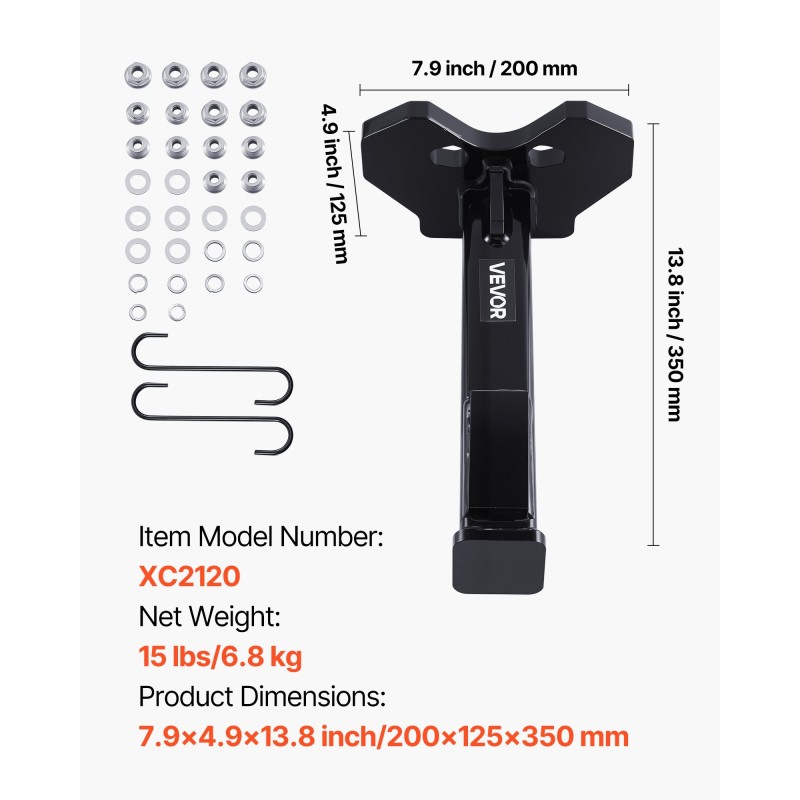 Pyöränlaakerin ja navan irrotustyökalu 1-tuumaisella vahvistetulla kiinnityslevyllä E-pinnoituksella 5-6-8-pulttisiin navoihin