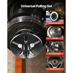 Ulosvetosarja kampiakselin värinänvaimentimelle teräksinen lämpökäsitellyin kierreadapterein