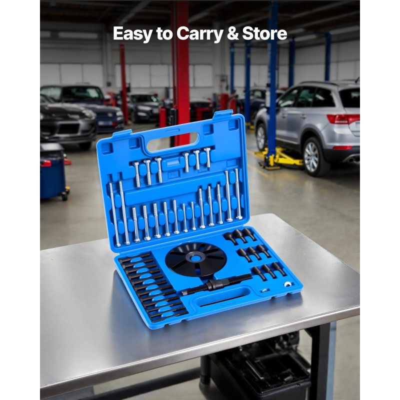 Ulosvetosarja kampiakselin värinänvaimentimelle teräksinen lämpökäsitellyin kierreadapterein