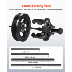 Kampiakselin värinänvaimentimen ulosvetosarja 3-leukainen neljä työntankoa teräs säilytyskotelo