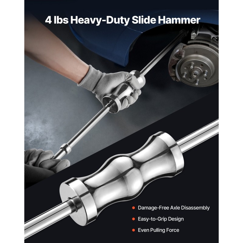 CV-vetarin ulosvetosarja korkealujuuksisesta teräksestä 2 tuuman ja 2,5 tuuman haarukoilla