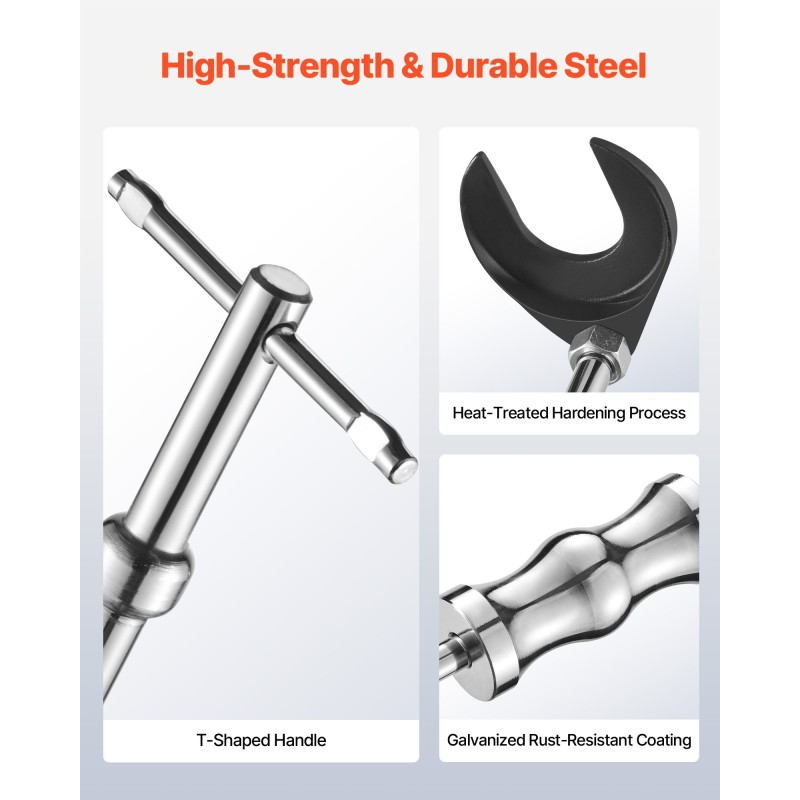 CV-vetarin ulosvetosarja korkealujuuksisesta teräksestä 2 tuuman ja 2,5 tuuman haarukoilla