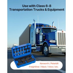 Laippavedinsarja raskaan käytön teräksinen 1-7/8–2-3/16 tuumaa vetoakseleille muovilaukulla