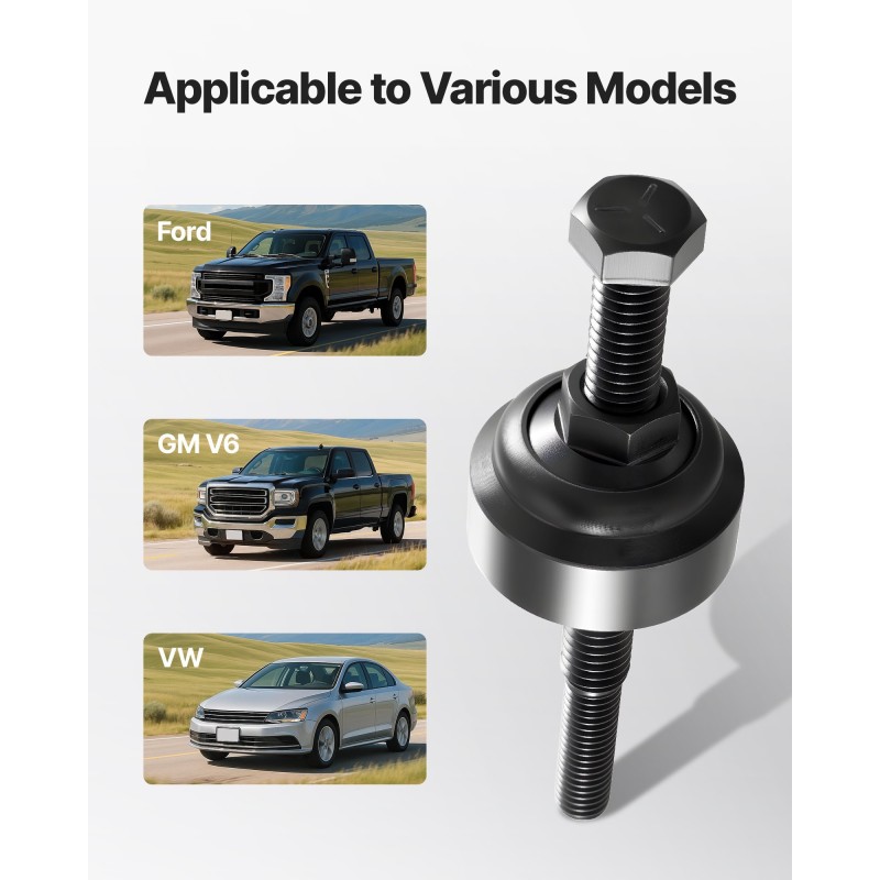 Ulosvetäjä- ja asennussarja teräksinen 7-osainen ohjaustehostimen pumpun hihnapyörille useille ajoneuvoille