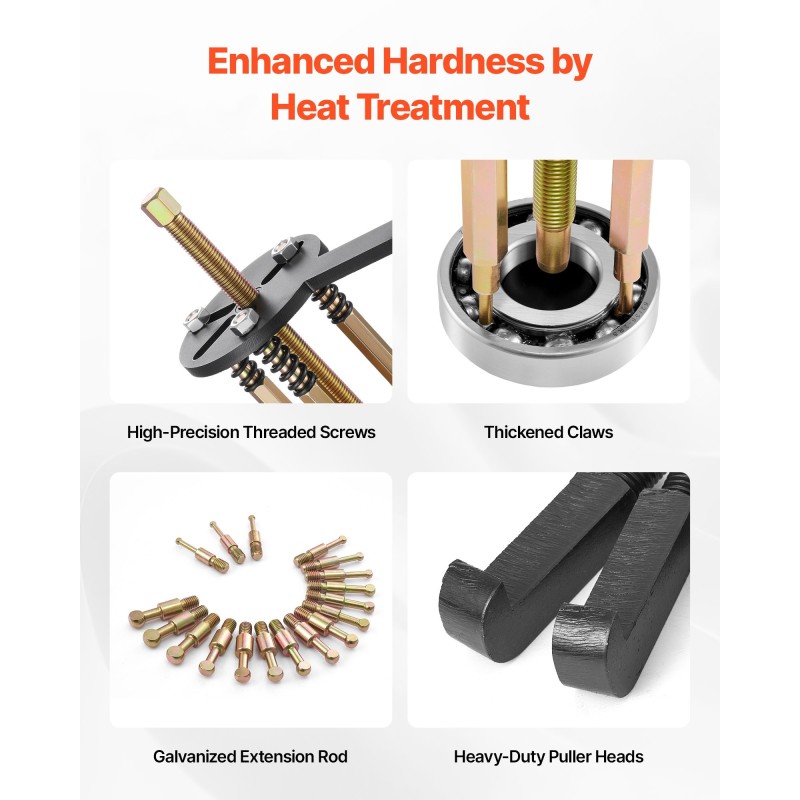 Laakerin irrotussarja 36-osainen 3-leukaiset koukut sinkkikäsitelty säilytyslaatikko sisä- ja ulkopuolisille