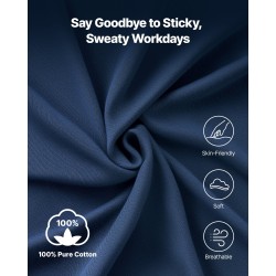 Pitkähihainen palosuojattu T-paita täysin puuvillainen 2XL tummansininen ammattikäyttöön