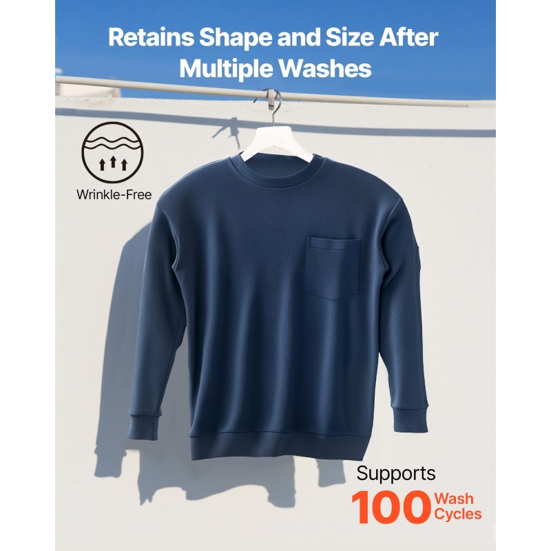 Pitkähihainen palosuojattu T-paita täysin puuvillainen 2XL tummansininen ammattikäyttöön