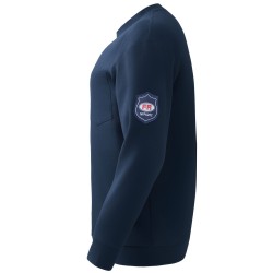 Pitkähihainen palosuojattu T paita 100 prosenttinen puuvilla koko L tummansininen ATPV arvo 11 6