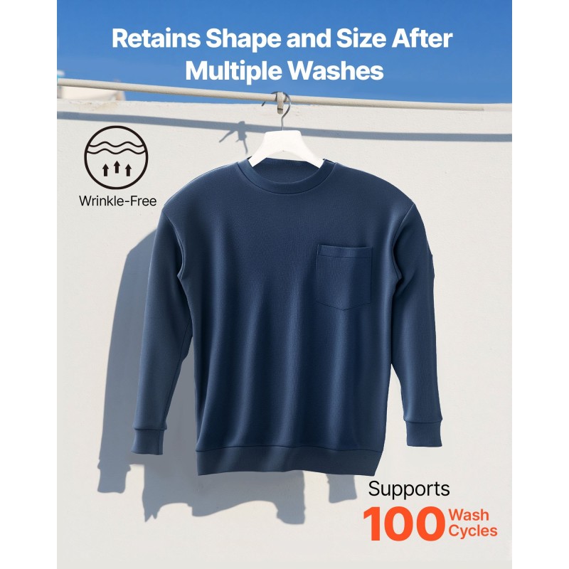 Pitkähihainen palosuojattu T-paita 100-prosenttinen puuvilla koko L tummansininen ATPV-arvo 11,6