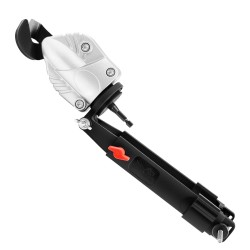 Porakoneeseen sopiva pelti ja levyleikkuri 360 asteen kääntyvällä teräspäällä ruostumattomalle ja sinkitylle teräkselle