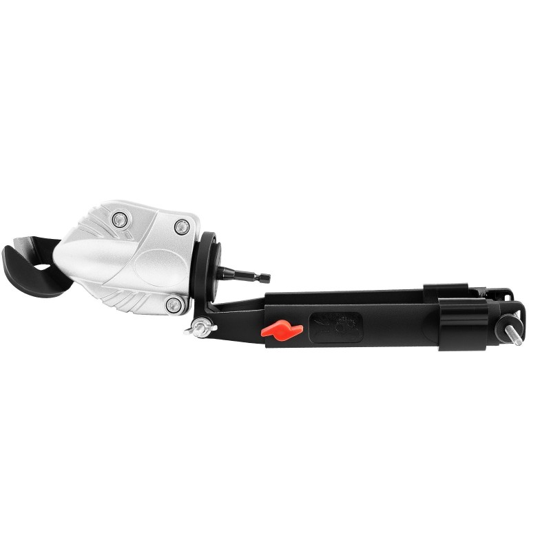 Porakoneeseen sopiva pelti- ja levyleikkuri 360-asteen kääntyvällä teräspäällä ruostumattomalle ja sinkitylle teräkselle