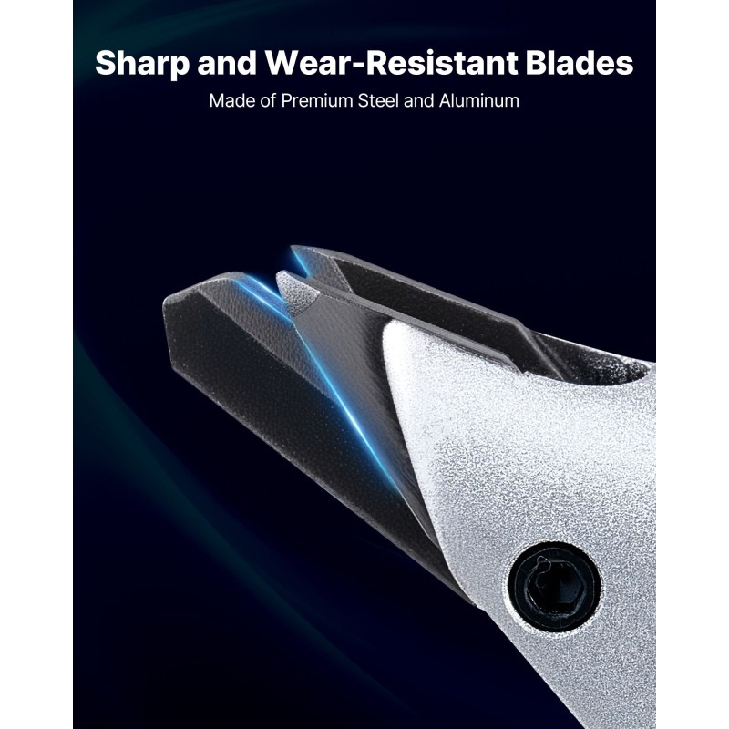 Sähköinen pelti- ja levyleikkuri 4,0 ampeerin moottorilla 360 asteen kääntyvällä leikkuupäällä