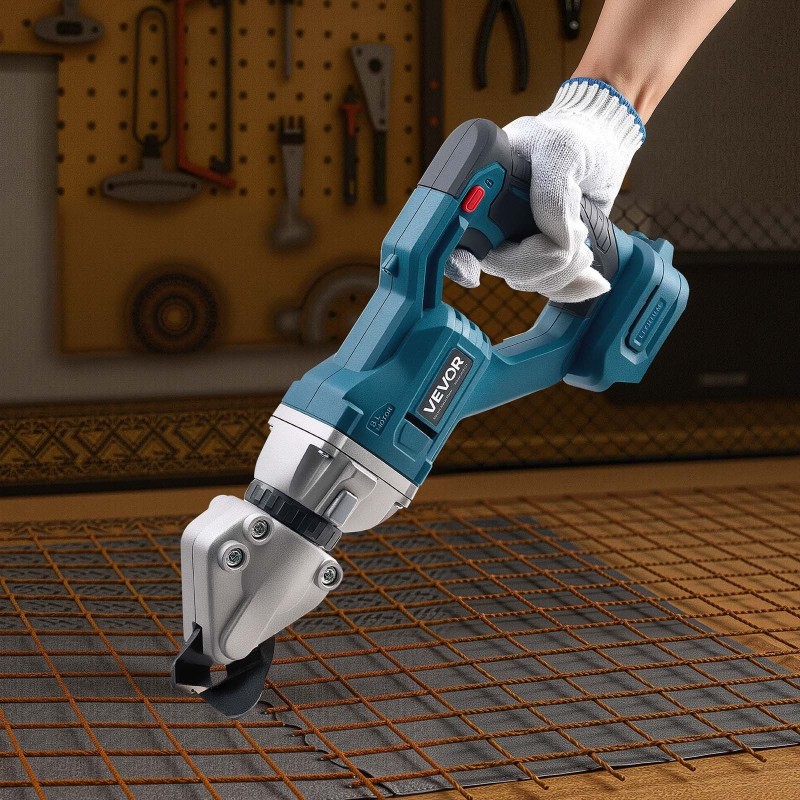 Metallileikkuri johdoton 400 watin kaksoisterillä 360 asteen kääntyvällä leikkuupäällä