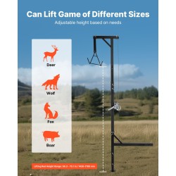 Riistanostin 2-tuumaiselle vetokoukulle Q235-hiiliteräs 181 kg kantavuus käsivinssi 360 asteen varsi