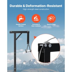 Riistanostin jauhemaalattu hiiliteräs 136 kg kantavuus käsivinssi 2 tuuman vastaanotin