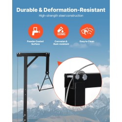 Riistanostin Q235-hiiliteräs 226,8 kg kantavuus metsästykseen 2 tuuman vetokoukkuvastaanotin